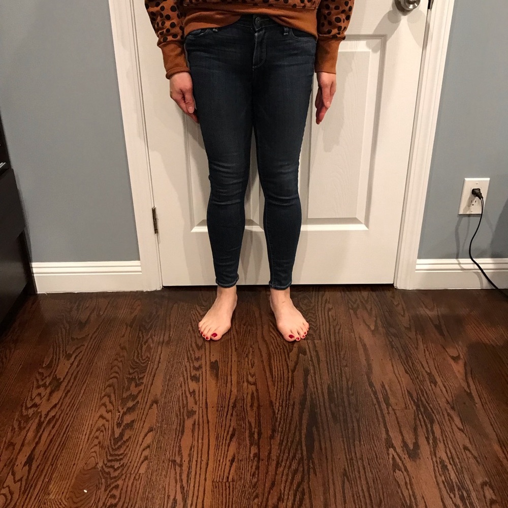 Paige verdugo crop skinny jeans sz 28